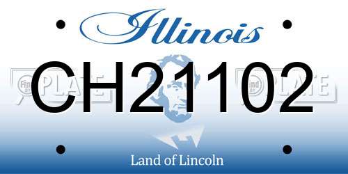 CH21102 Illinois License Plate