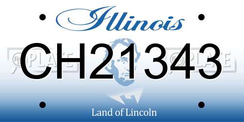 CH21343 Illinois License Plate