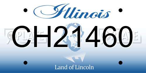 CH21460 Illinois License Plate