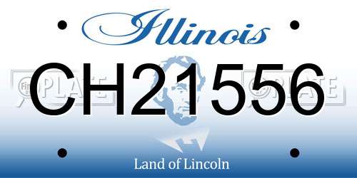 CH21556 Illinois License Plate