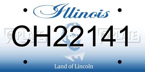 CH22141 Illinois License Plate