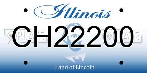 CH22200 Illinois License Plate