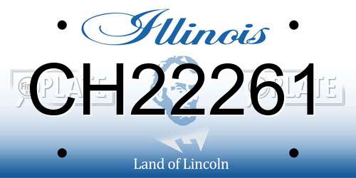 CH22261 Illinois License Plate