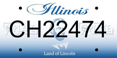CH22474 Illinois License Plate