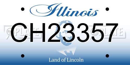 CH23357 Illinois License Plate
