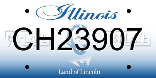 CH23907 Illinois License Plate