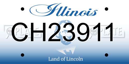 CH23911 Illinois License Plate