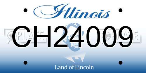CH24009 Illinois License Plate
