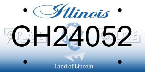 CH24052 Illinois License Plate
