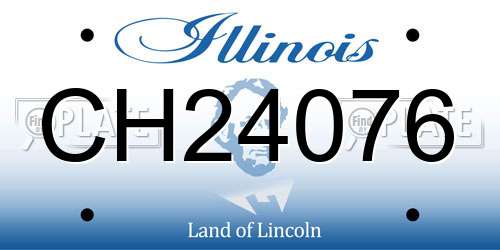 CH24076 Illinois License Plate