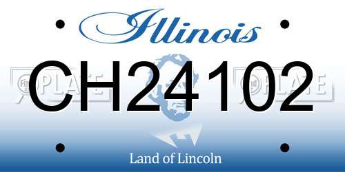 CH24102 Illinois License Plate