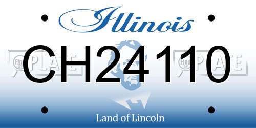 CH24110 Illinois License Plate