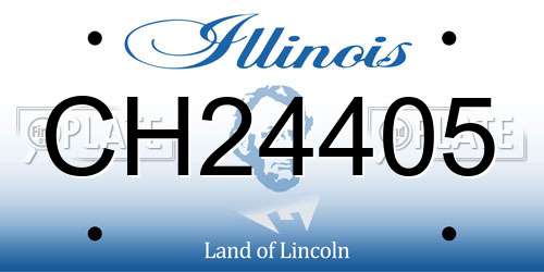 CH24405 Illinois License Plate