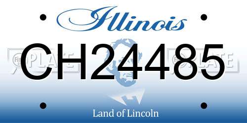 CH24485 Illinois License Plate