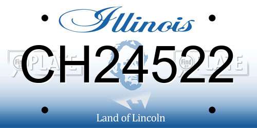 CH24522 Illinois License Plate