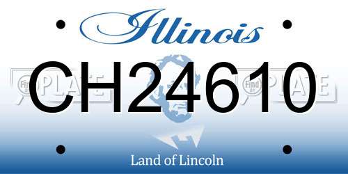CH24610 Illinois License Plate