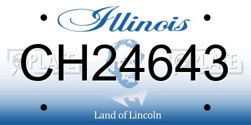 CH24643 Illinois License Plate