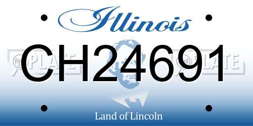 CH24691 Illinois License Plate