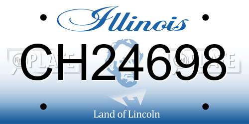 CH24698 Illinois License Plate