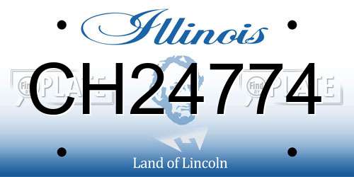CH24774 Illinois License Plate