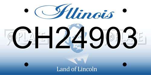 CH24903 Illinois License Plate