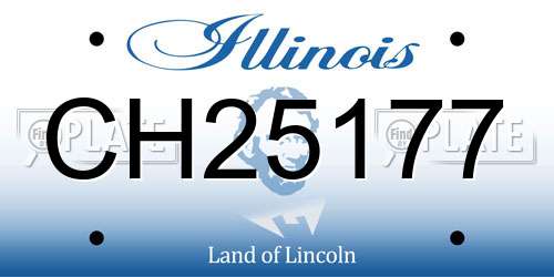 CH25177 Illinois License Plate