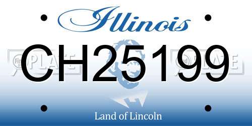 CH25199 Illinois License Plate