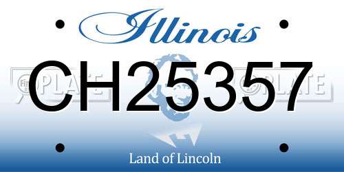 CH25357 Illinois License Plate