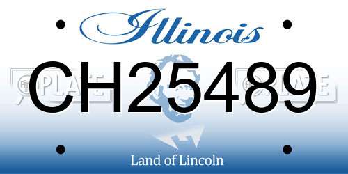 CH25489 Illinois License Plate