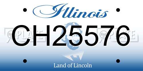 CH25576 Illinois License Plate