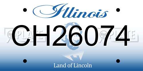 CH26074 Illinois License Plate