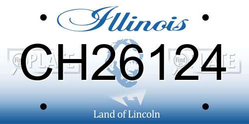 CH26124 Illinois License Plate
