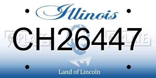 CH26447 Illinois License Plate