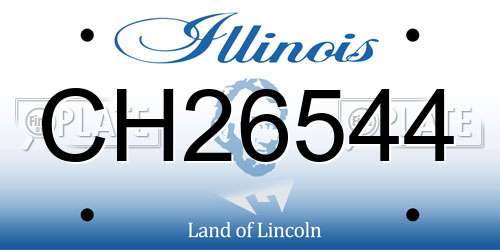 CH26544 Illinois License Plate
