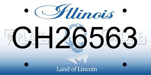 CH26563 Illinois License Plate
