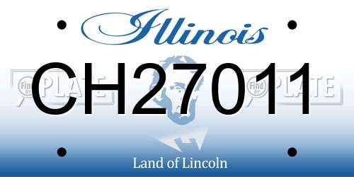 CH27011 Illinois License Plate