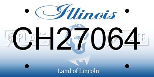 CH27064 Illinois License Plate