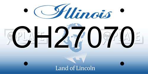 CH27070 Illinois License Plate