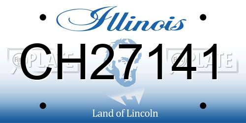 CH27141 Illinois License Plate