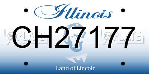 CH27177 Illinois License Plate