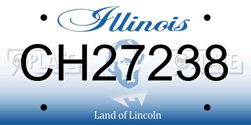 CH27238 Illinois License Plate
