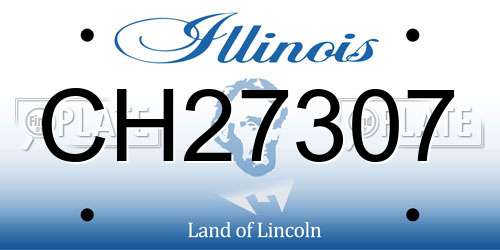 CH27307 Illinois License Plate