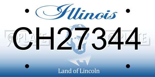CH27344 Illinois License Plate