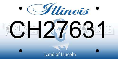 CH27631 Illinois License Plate