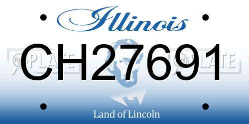 CH27691 Illinois License Plate