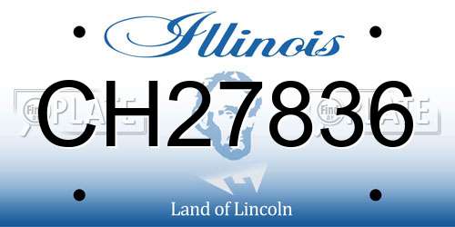 CH27836 Illinois License Plate