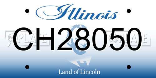 CH28050 Illinois License Plate