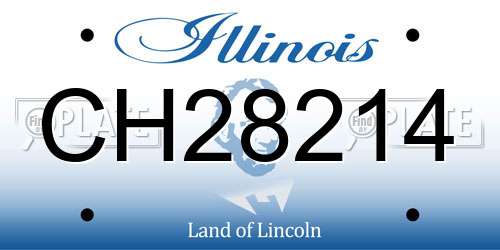 CH28214 Illinois License Plate