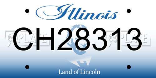 CH28313 Illinois License Plate
