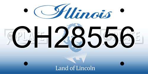 CH28556 Illinois License Plate
